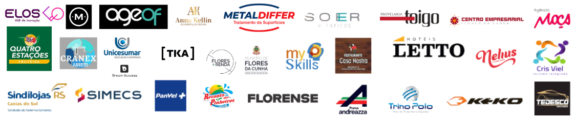 Imagem com todas as logos das empresas 3